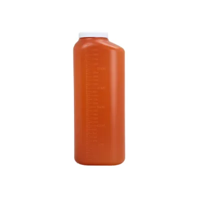 Picture of 24-hour Urine Collection Container - 100 mL - Clear/Yellow - 43024