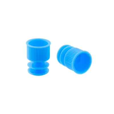 Picture of Flange Plug Cap for 12 mm Test Tube Blue - 42020