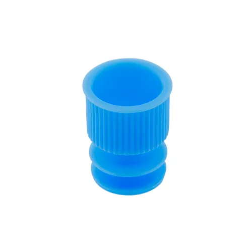 Picture of Flange Plug Cap for 12 mm Test Tube Blue - 42020