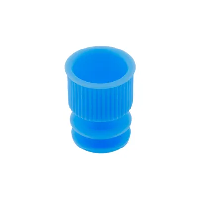 Picture of Flange Plug Cap for 13 mm Test Tube Blue - 42022