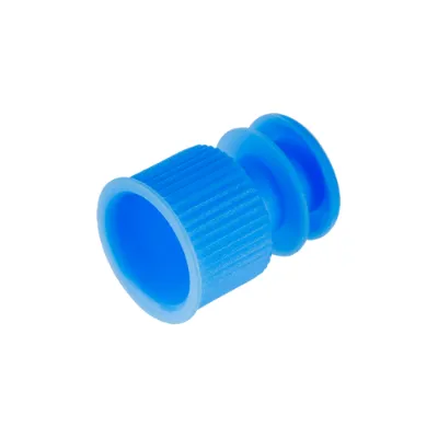 Picture of Flange Plug Cap for 13 mm Test Tube Blue - 42022